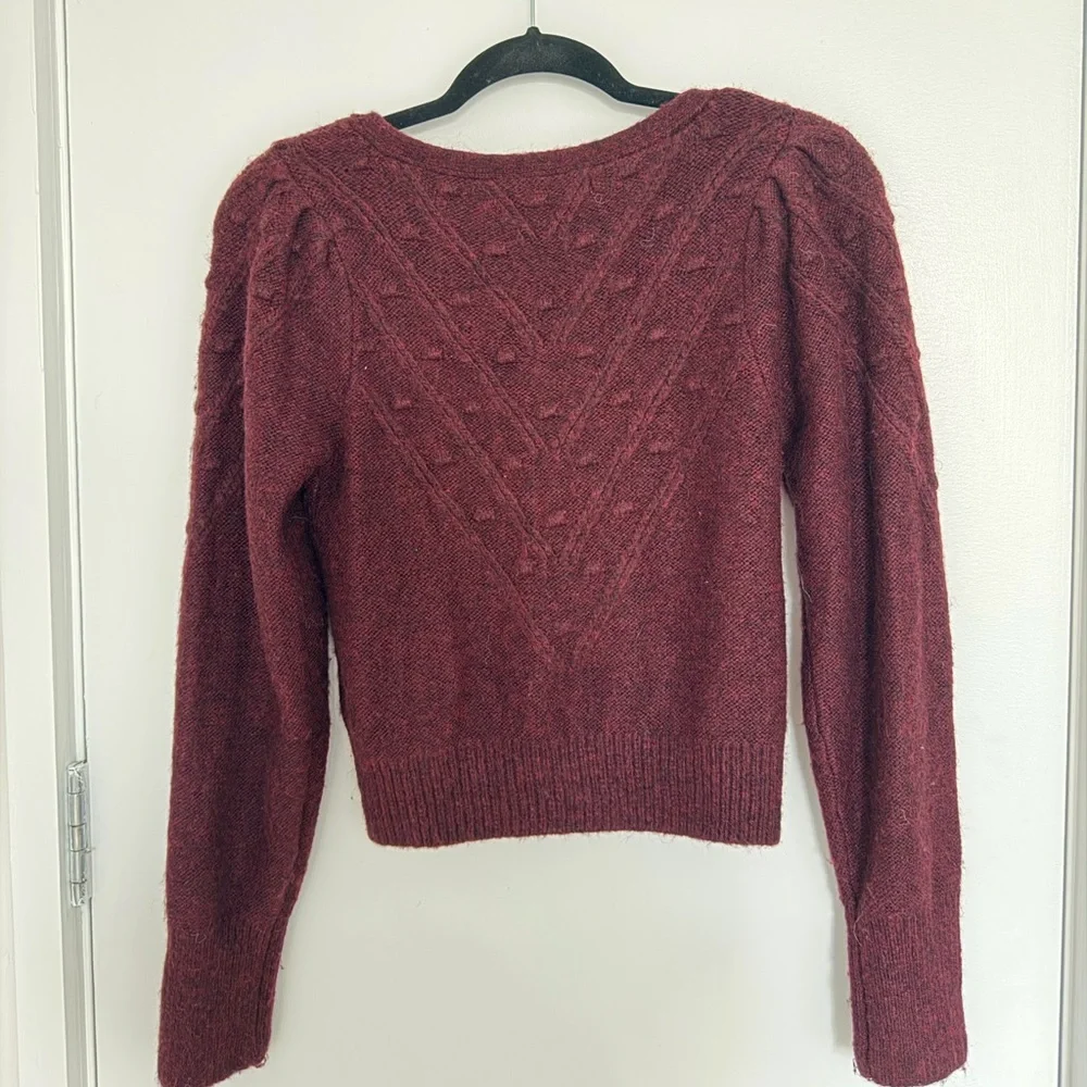 Abercrombie Maroon Cardigan - Picture 2 of 2